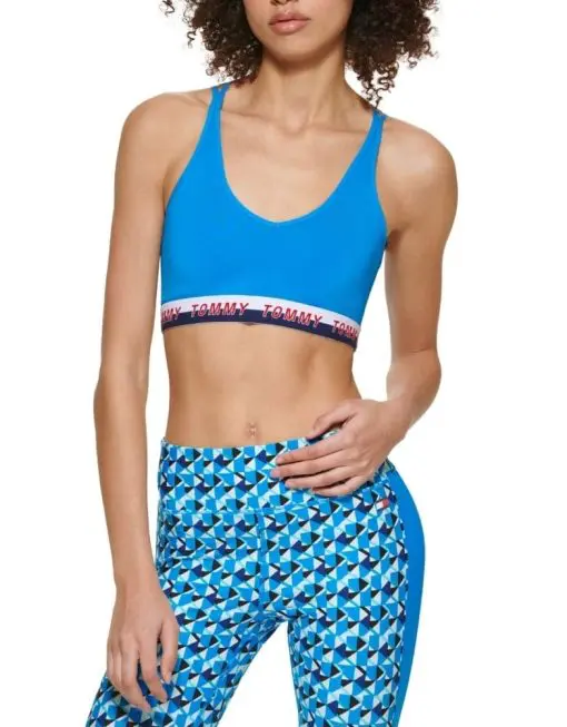 TOMMY HILFIGER SPORT Intimates Blue Sports Bra XS