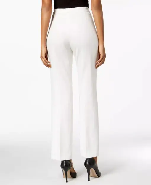 Kasper Straight-Leg Modern Crepe Dress Pants - Vanilla Ice 14 - Image 3