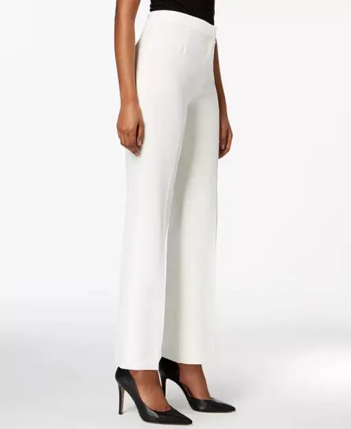 Kasper Straight-Leg Modern Crepe Dress Pants - Vanilla Ice 14 - Image 2