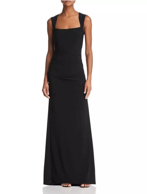 ADRIANNA PAPELL WOMENS JERSEY OPEN BACK LONG EVENING DRESS GOWN PLUS 20 W