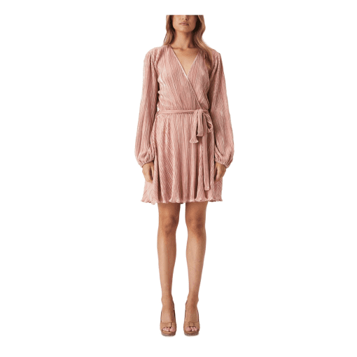 Bardot Womens Bellissa Pleat Dress Blush 4 - Image 2