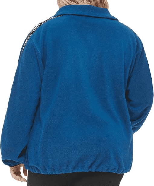 DKNY Plus Fleece Pullover Sweatshirt - Blue 3X - Women's Top - Image 3