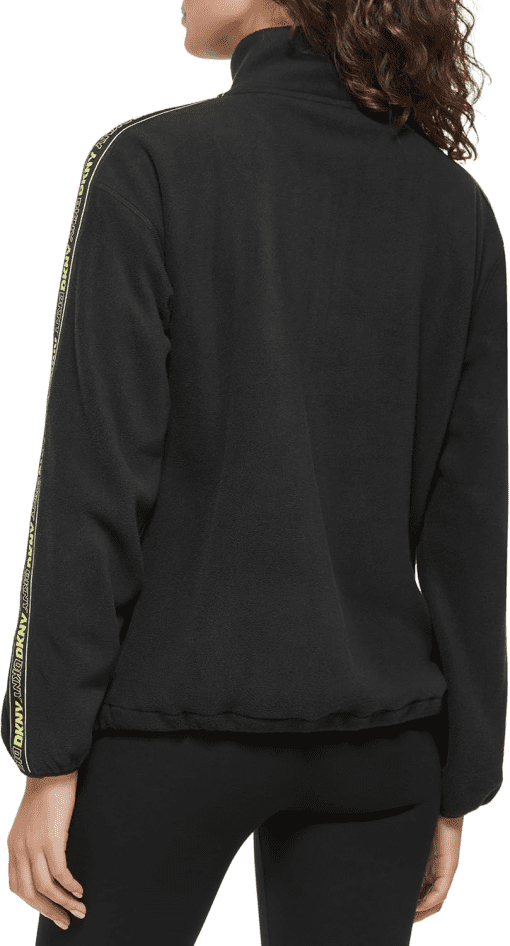 DKNY Plus Size Polar Fleece Logo-Ta Blackzest 3X - Image 3