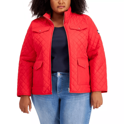 Tommy Hilfiger Tommy Hilfiger Plus Size Quilt Scarlet 2X - Image 2