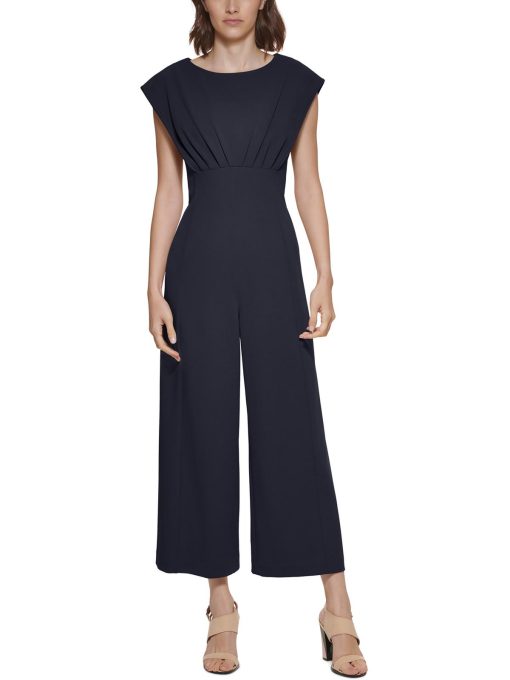 Calvin Klein Cap-Sleeve Jumpsuit Black 4