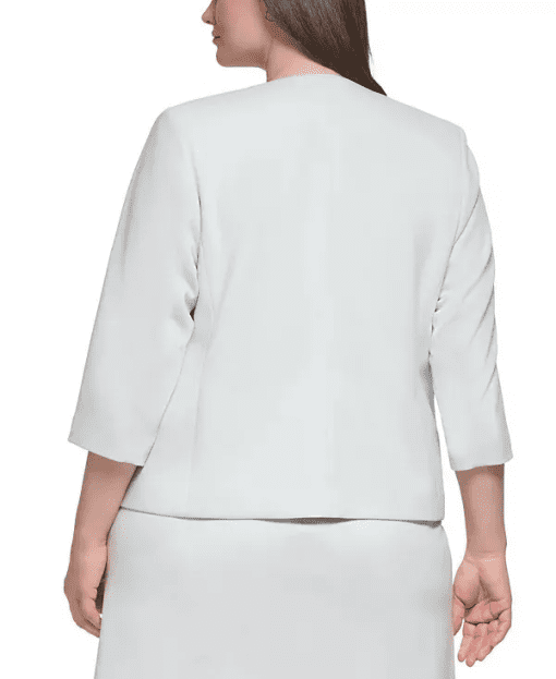 Calvin Klein Plus Size 34-Sleeve Open-Fron Galaxy 24W - Image 2