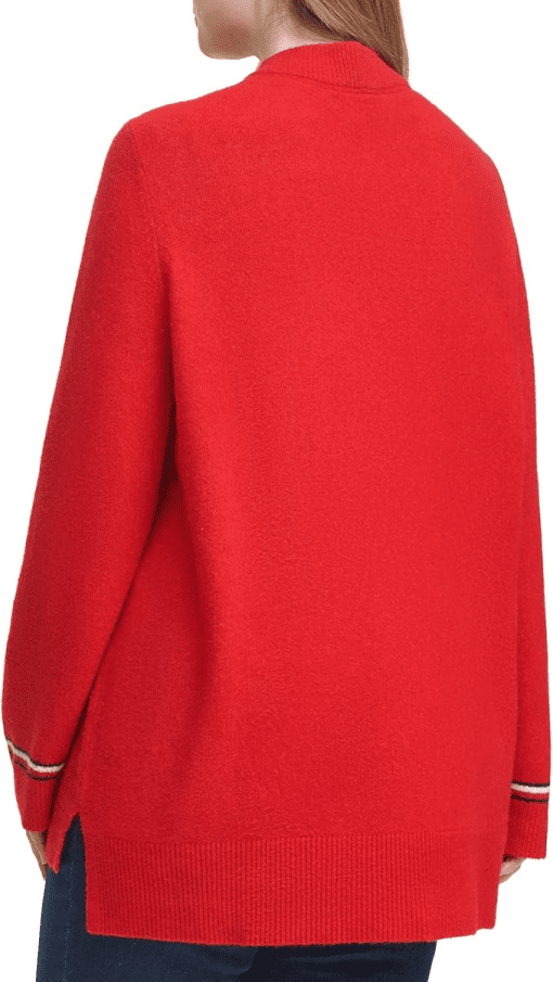 Tommy Hilfiger Plus Size Soft Touch Sweater Scarlet 1X - Image 4