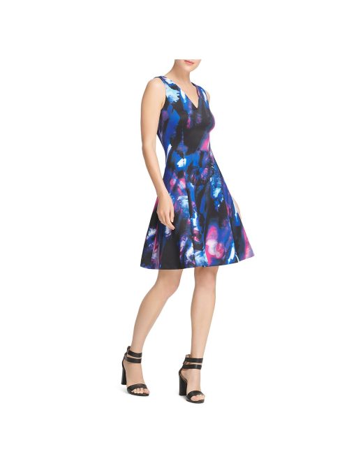 Donna Karan Women's Printed V-Neck Cocktail Dress  2