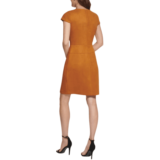 DKNY Roasted Pecan Faux Suede Dress Size 16 - Women's Dresses - Image 3