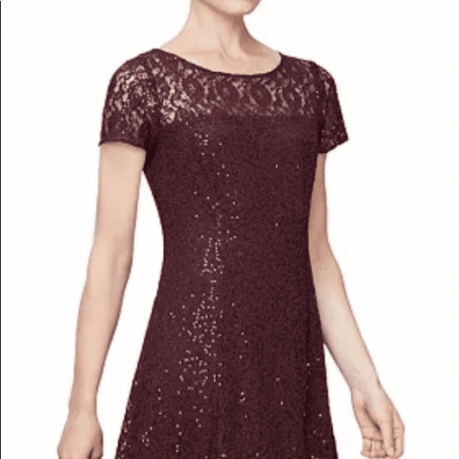 SL Fashions Sequined Lace Midi Dress Fig 16 - Image 2