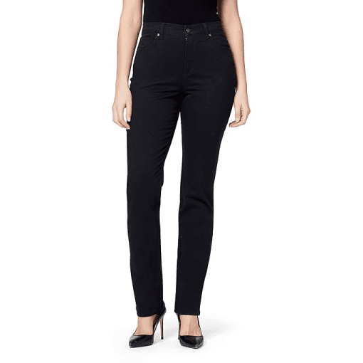 Gloria Vanderbilt Petite Amanda Straight-Leg Jea Black 14P - Image 2