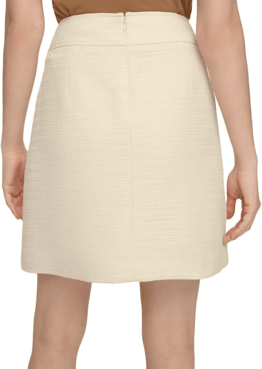 Calvin Klein Ivory Tweed Mini Skirt - Size 14 - Women's Skirts - Image 2