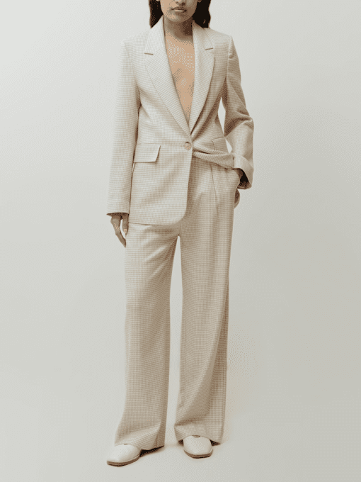 Calvin Klein Linen Pant Suit - Biscotti - Size 14 - Women's Suit - Image 4