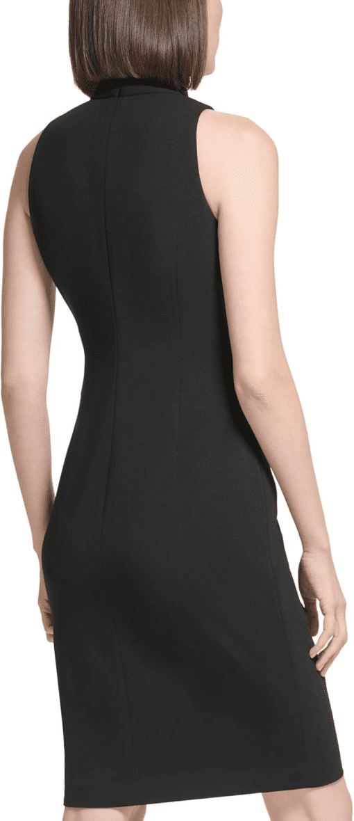 Calvin Klein Womens Cutout Boat Neck Sleev Black 10 - Image 2