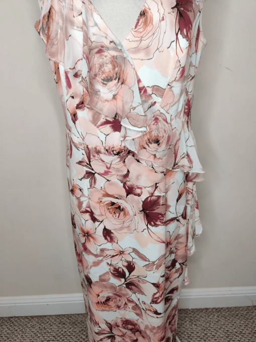 Connected Ruffled Floral-Print Maxi Dres Cameo Floral 10 - Image 3