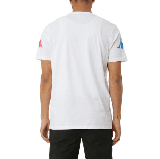 KAPPAKAPPA AUTHENTIC PAROO T SHIRT (WHITE/FUCHSIA-BLUE/YELLOW) XS - Image 2