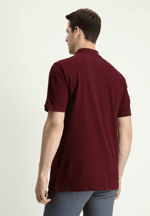 Club Room Garnet Red Henley Shirt - XXL - Men's Casual Wear - Image 3