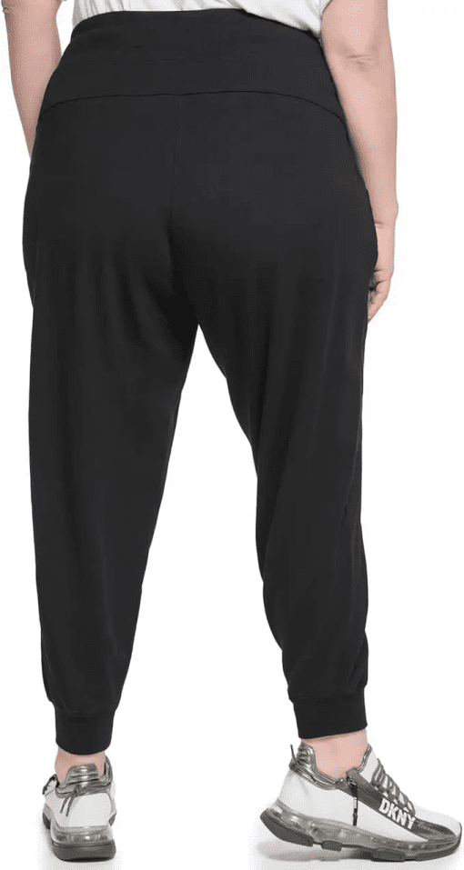 DKNY Plus Black Jogger Pants - Women's 2X - Sweatpants - Image 3