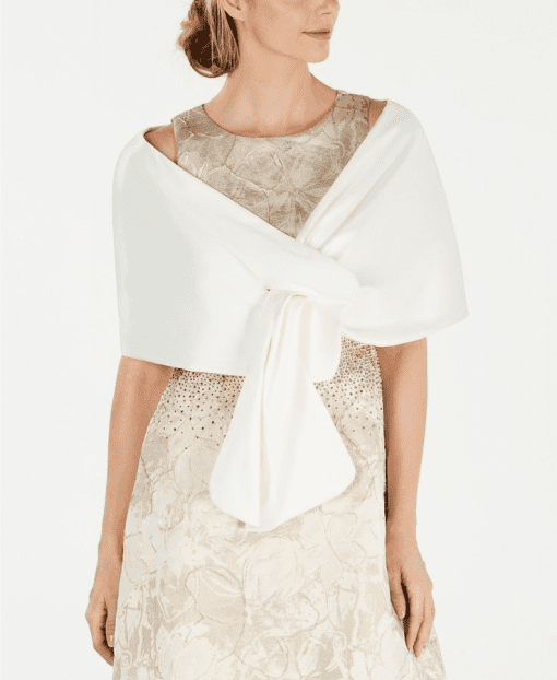 Calvin Klein Pull-Through Shawl - Eggshell L - Image 2