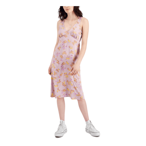 Hippi Rose Floral Midi Dress Lavender S - Women's Dresses - Image 2