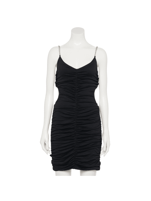 Almost Famous Black Mini Dress with Chain Straps - XL - Party Dress - Image 2