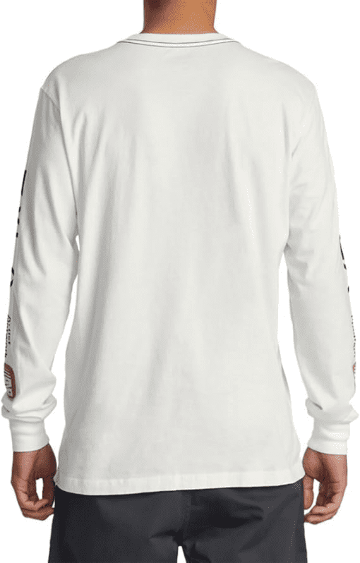 Men's Rvca Anp Long Sleeve Tee, Size Large - Ivory L - Image 3