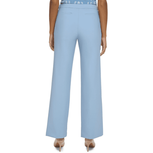 Calvin Klein Women's Wide-Leg Button-Tab-Waist Pants 12 - Image 3