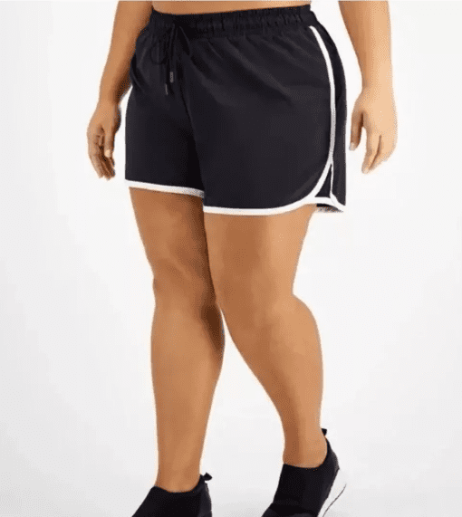 ID Ideology Womens Plus Size Running Shorts  Black  3X - Image 2