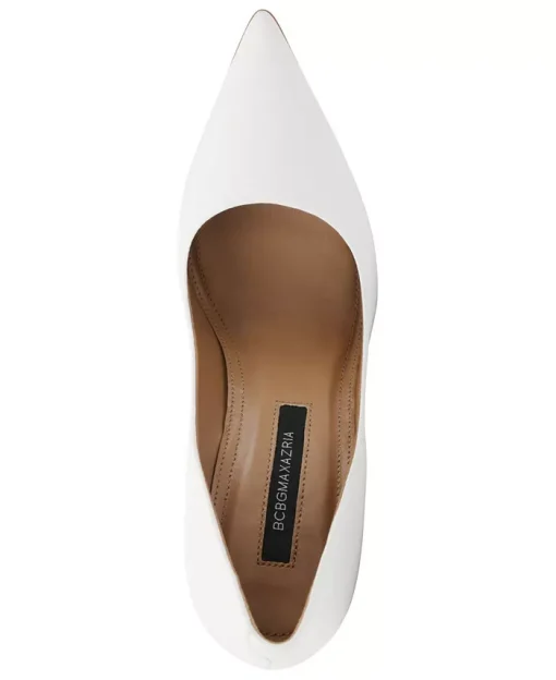 BCBGMAXAZRIA Nova Pump White Heel 9.5 - Image 4