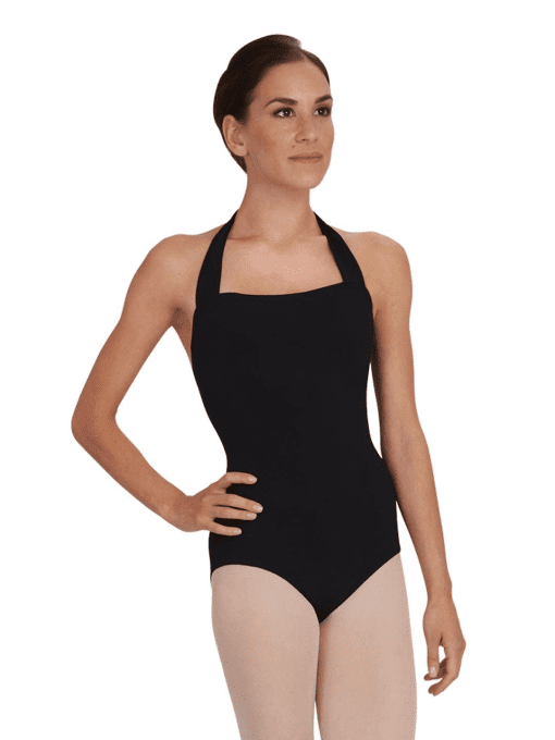 Capezio Adult Pull-Over Halter Leotard Black XS - Image 2