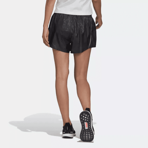 Adidas Women S Karlie Kloss Graphic Running Shorts  Black  Medium - Image 2