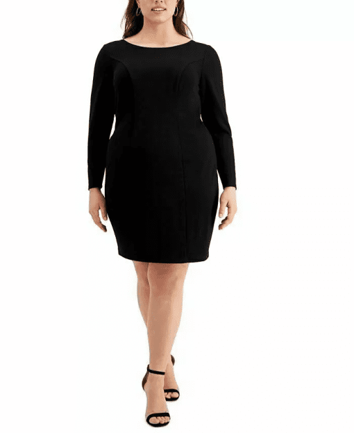 Calvin Klein Black Bodycon Dress - Plus Size Cocktail Dress - Image 2