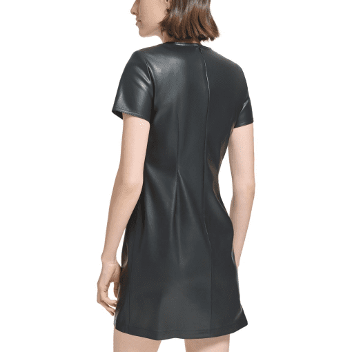 Calvin Klein Women's Faux Leather Sheath Dress 2 - Image 2