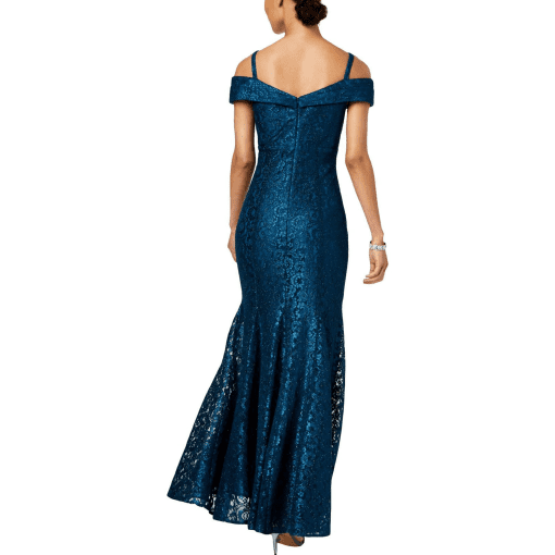 R & M Richards Off-the-Shoulder Lace Gown 18 - Image 2