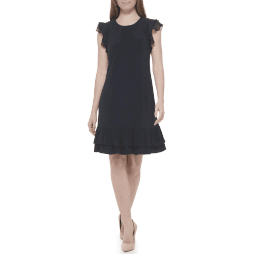 Tommy Hilfiger Women's Ruffled Tiered-Hem Dress - Sky Captain 12 - Image 2