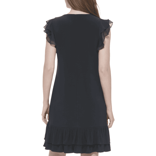 Tommy Hilfiger Women's Ruffled Tiered-Hem Dress - Sky Captain 12 - Image 3