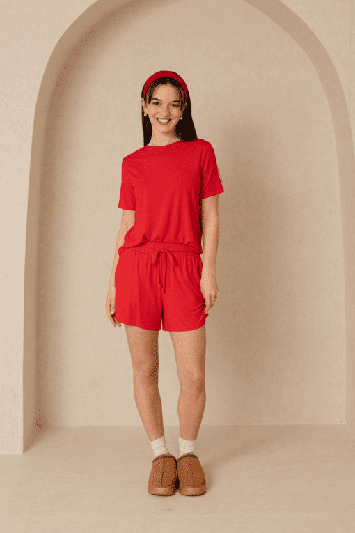 1.State Red Romper, XL, Women's Jumpsuit, Casual Outfit - Image 2