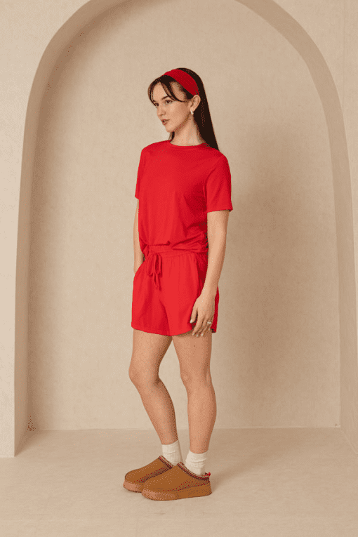 1.State Red Romper, XL, Women's Jumpsuit, Casual Outfit - Image 3