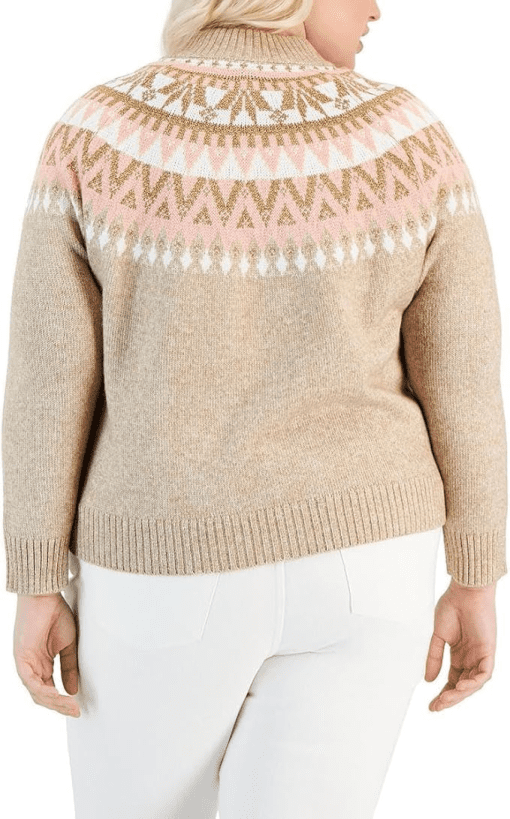 Tommy Hilfiger Women's Plus Knit Metallic Pullover Sweater 2X - Image 2