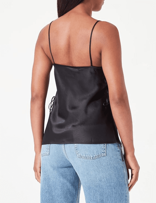 Calvin Klein Black Satin Camisole Top - Size S - Women's Tank Top - Image 2