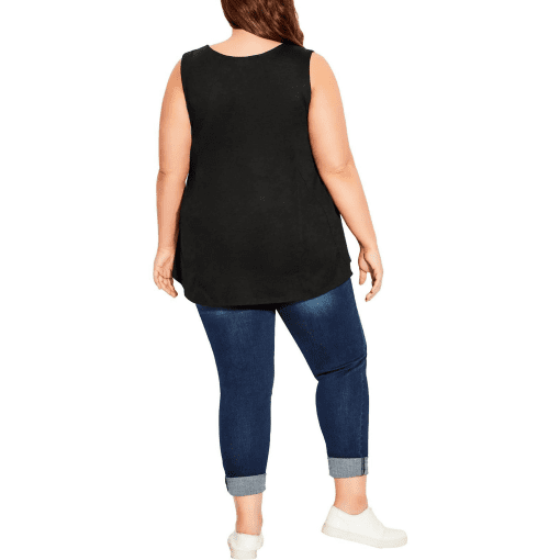 Avenue TANK FIT N FLARE - Black - 20 - Image 2