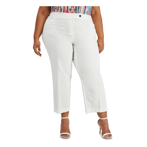 Anne Klein Plus White Cropped Pants 24W - Women's Dress Pants - Image 2