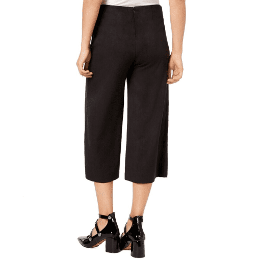 Kensie Women's Suede Capri Pants (S, Black) - Black - S - Image 2