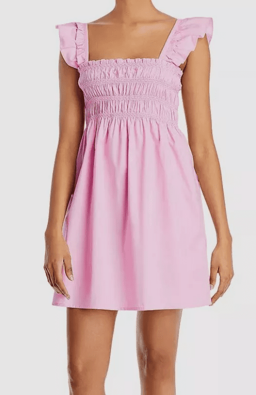 French Connection Women's Isla Cotton Poplin Mini Dress - Begonia Pink 0 - Image 2