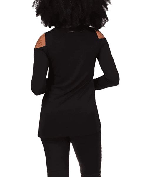 Michael Kors Black Cold Shoulder Top - Size S - Women's Blouse - Image 2