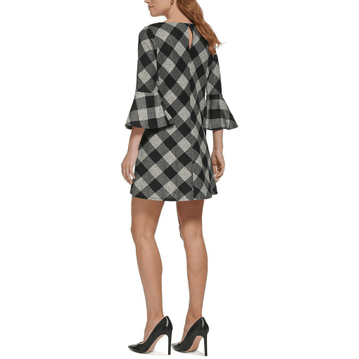 Jessica Howard Women's Petites Knit Plaid Sweaterdress PS - Image 2