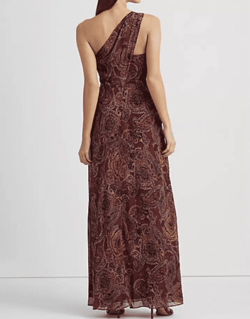 Lauren Ralph Lauren Women's Chiffon Paisley Evening Dress 0 - Image 2