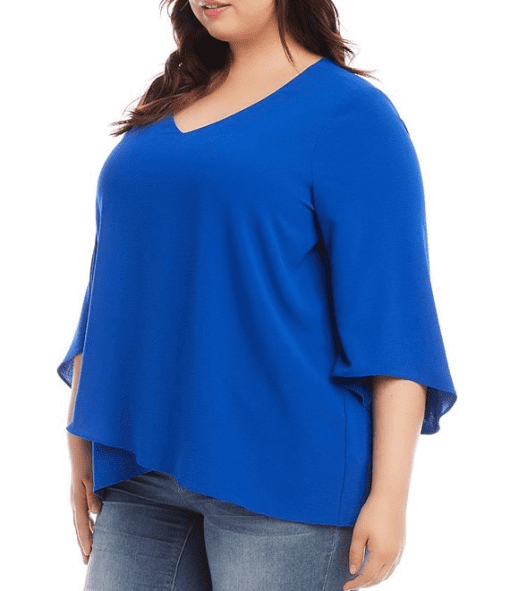 Vince Camuto Plus Flutter Sleeve Top 3X - Image 3