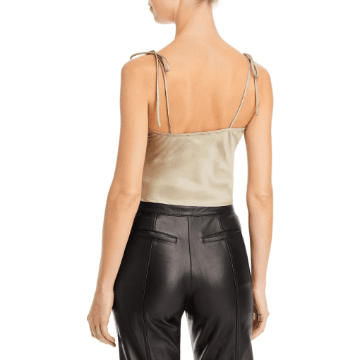 Fore Satin Tie Strap Tank Top S - Image 2