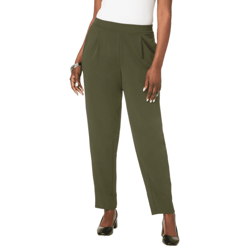 Calvin Klein Plus Olive Slim Leg Pants 22W - Women's Trousers - Image 2